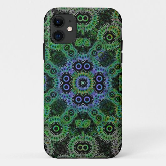 Groene Geometrische Cogs Pattern CaseMate iPhone 5 Case-Mate iPhone Case (Achterkant)