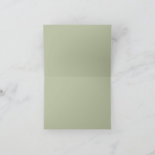 Groene Geometrische Dank u kaart (Binnen)