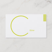 Groene geometrische eigenschappen - Kansheid Visitekaartje (Achterkant)