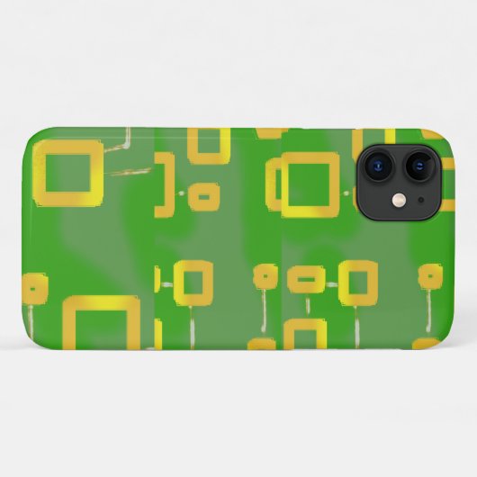 Groene Geometrische iPhone / iPad-hoesje Case-Mate iPhone Case (Achterkant (horizontaal))