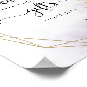 Groene Geometrische Kaarten- En Cadeaubord Poster (Hoek)