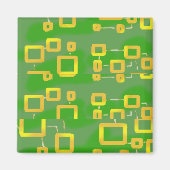 groene geometrische magneet (Voorkant)