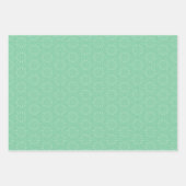 Groene geometrische patronen Paddy Inpakpapier Vel (Voorkant 2)