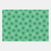 Groene geometrische patronen Paddy Inpakpapier Vel (Voorkant)