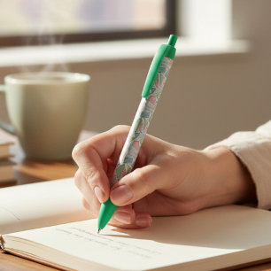 Groene Geometrische Pattered Pen