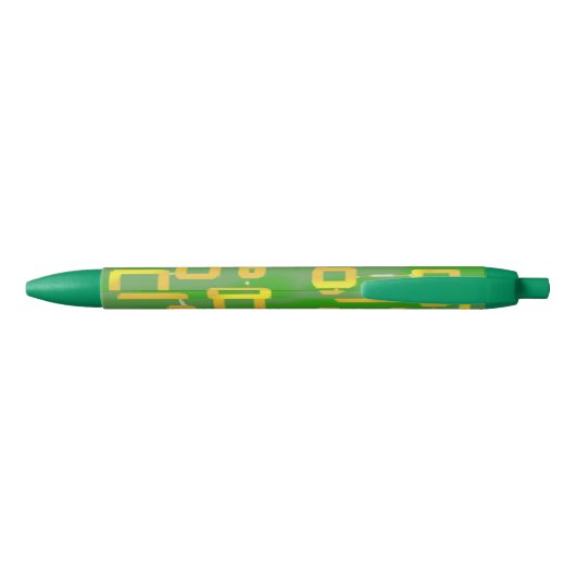 groene geometrische pen (Achterkant)