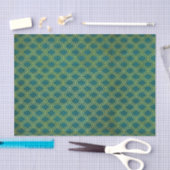 groene geometrische retro tissuepapier (Craft)