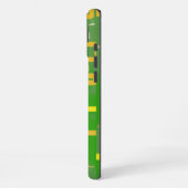 Groene geometrische telefoonhoes iPhone hoesje (Linkerkant)