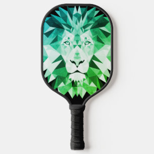 Groene geometrische verbinding pickleball paddle