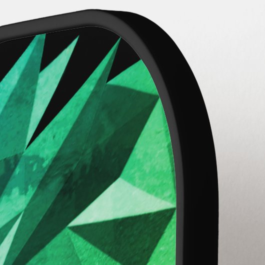 Groene geometrische verbinding pickleball paddle (Links Detail)