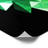 Groene geometrische verbinding poster (Hoek)