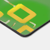 Groene Geometrische Vierkantjes Desk Mat (Hoek)