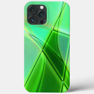 Groene geometrische vormen met kromme omtrek Case-Mate iPhone case