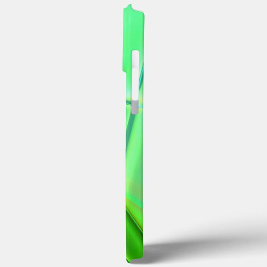 Groene geometrische vormen met kromme omtrek Case-Mate iPhone case (Achterkant / Links)