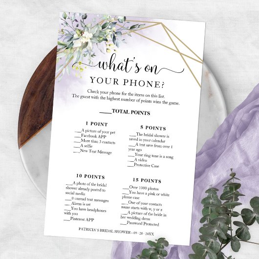 Groene geometrische what's on your phone-flyer flyer