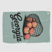 Groene Georgia Golf Co Range Emmer Golfhanddoek (Horizontaal)