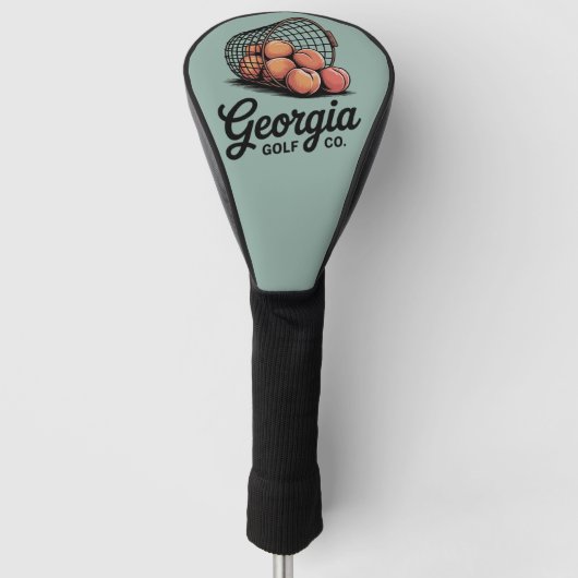 Groene Georgia Golf Co Range Emmer Golfheadcover (Voorkant)