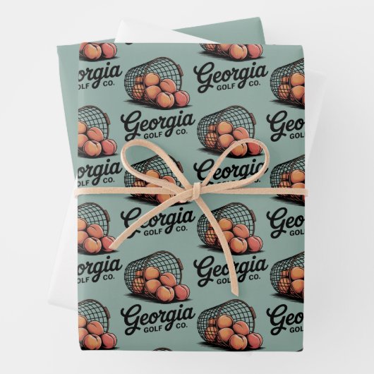 Groene Georgia Golf Co Range Emmer Inpakpapier Vel (In situ)