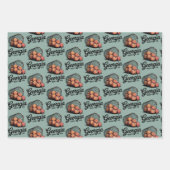 Groene Georgia Golf Co Range Emmer Inpakpapier Vel (Voorkant)