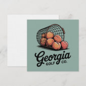 Groene Georgia Golf Co Range Emmer  Kaart (Voorkant / Achterkant)