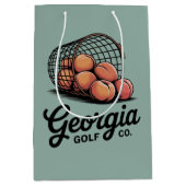Groene Georgia Golf Co Range Emmer Medium Cadeauzakje (Voorkant)