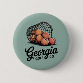 Groene Georgia Golf Co Range Emmer Ronde Button 5,7 Cm (Voorkant)
