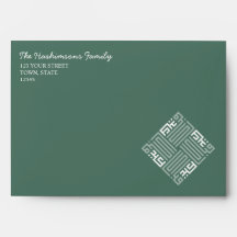 Groene gepersonaliseerde Arabisch Eid Mubarak