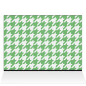 Groene Gepersonaliseerde Houndstooth Dank u kaarte (Binnen Horizontaal (Boven))