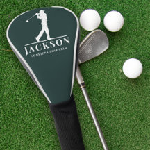 Groene gepersonaliseerde Monogram Golf Swing