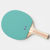 Groene gepersonaliseerde  tafeltennisbatje (Zijkant)