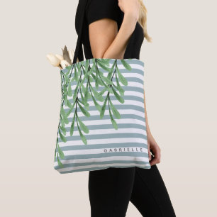 Groene Gepersonaliseerde Vegetatie   van de Tote Bag