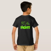 Groene gepixelde robot t-shirt (Achterkant volledig)