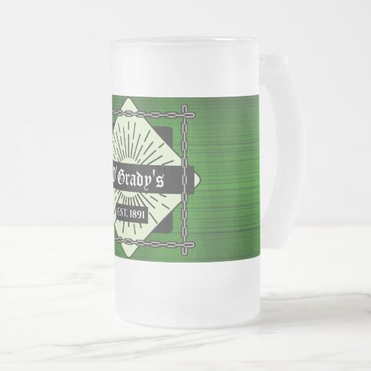 Groene geplakte aangepaste Mok (Voorkant rechts)