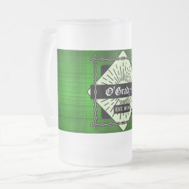 Groene geplakte aangepaste Mok