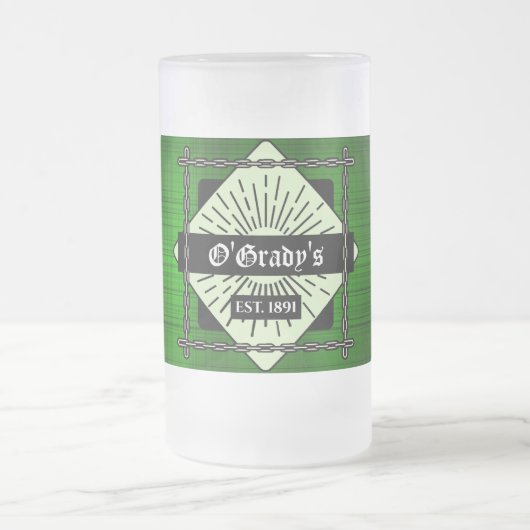 Groene geplakte aangepaste Mok (Center)