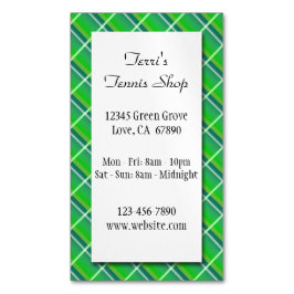 Groene Geplakte Kleine BedrijfsMagnetische Kaart v Magnetisch Visitekaartje