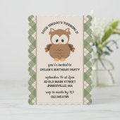 Groene geplaveide stekelstaartroep kaart (Staand voorkant)