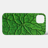 Groene gepresteerde boomstructuur iPhone hoesje (Achterkant (horizontaal))