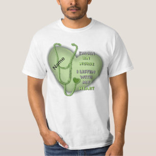 Groene geregistreerde verpleegster t-shirt