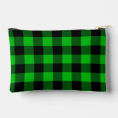 Groene geruite accessoiretas etui (Achterkant)