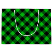 Groene geruite cadeautas (Voorkant)