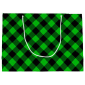Groene geruite cadeautas (Achterkant)