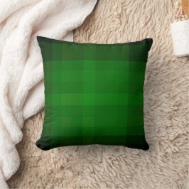Groene geruite decoratieve kussenhoes kussen