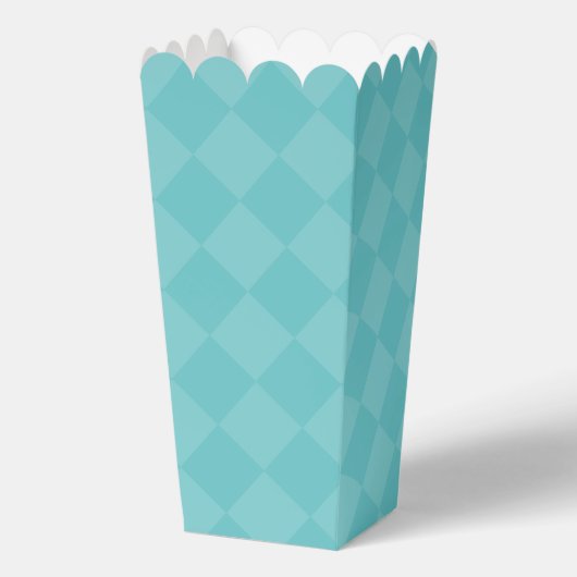 Groene geruite feestgunst popcorndoos bedankdoosjes (Voorkant)