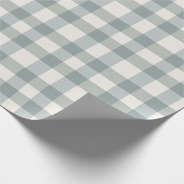 Groene geruite gingham landelijke boerderij eenvou cadeaupapier