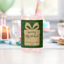 Groene geruite kerstfeestelijke patroon - 