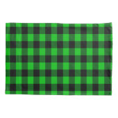Groene geruite kussenhoes (Achterkant)