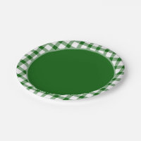Groene geruite papieren bord