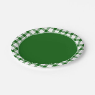 Groene geruite papieren bord