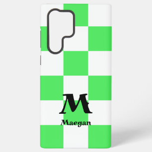 Groene geruite patroon achtergrond samsung galaxy hoesje